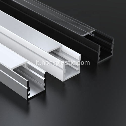 PMMA PC Diffusore LED Strip Alluminio